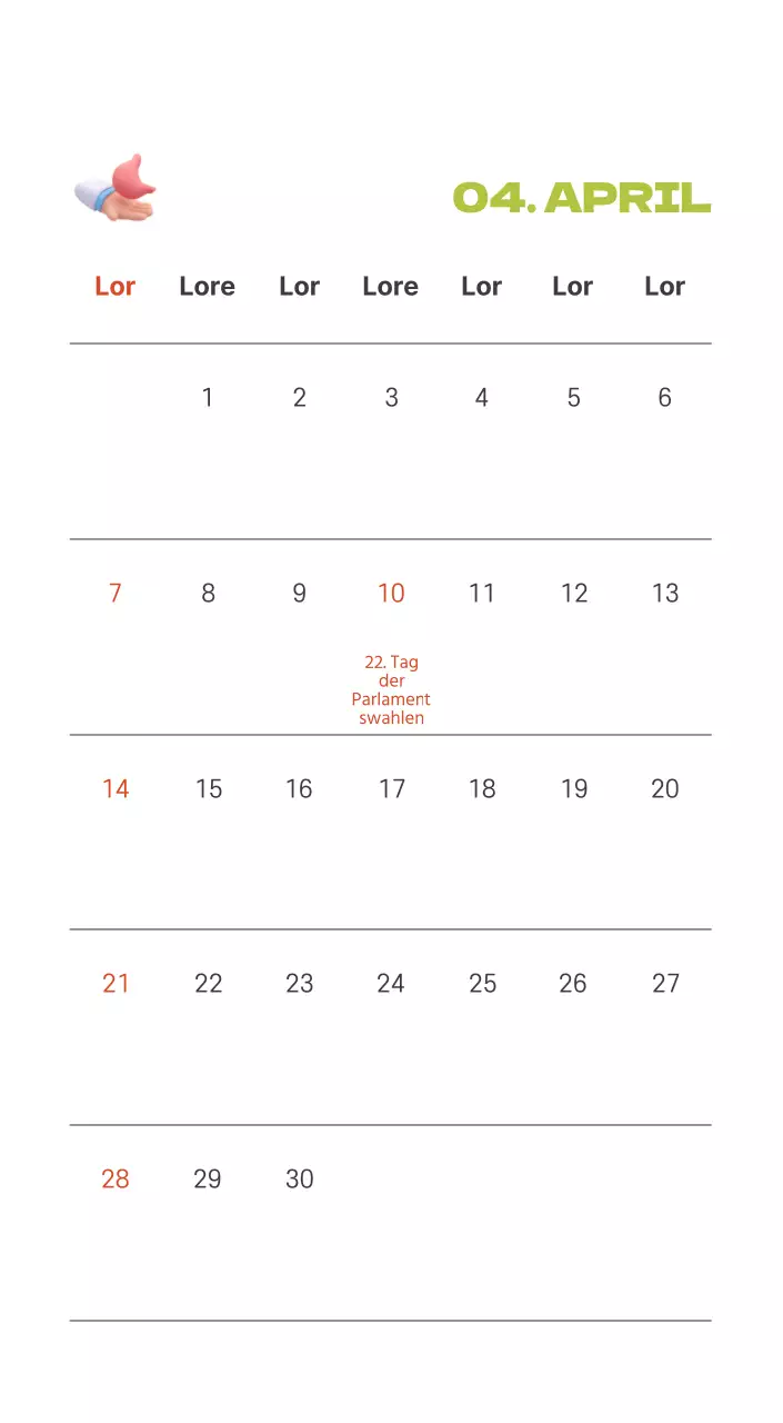 Ein festliches Krankenhaus mit Illustrationen zum Thema Gesundheit und Familie und farbenfrohen Akzenten