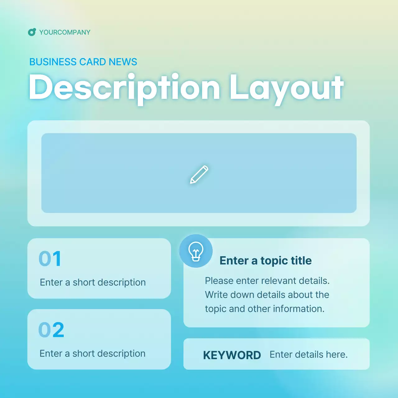 Blue Modern Business News Instagram Carousel