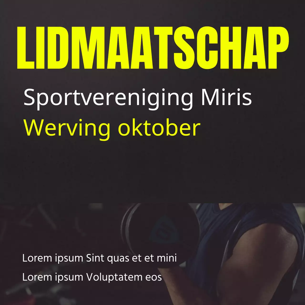 Sportwerving promoten in de zwart-gele trend