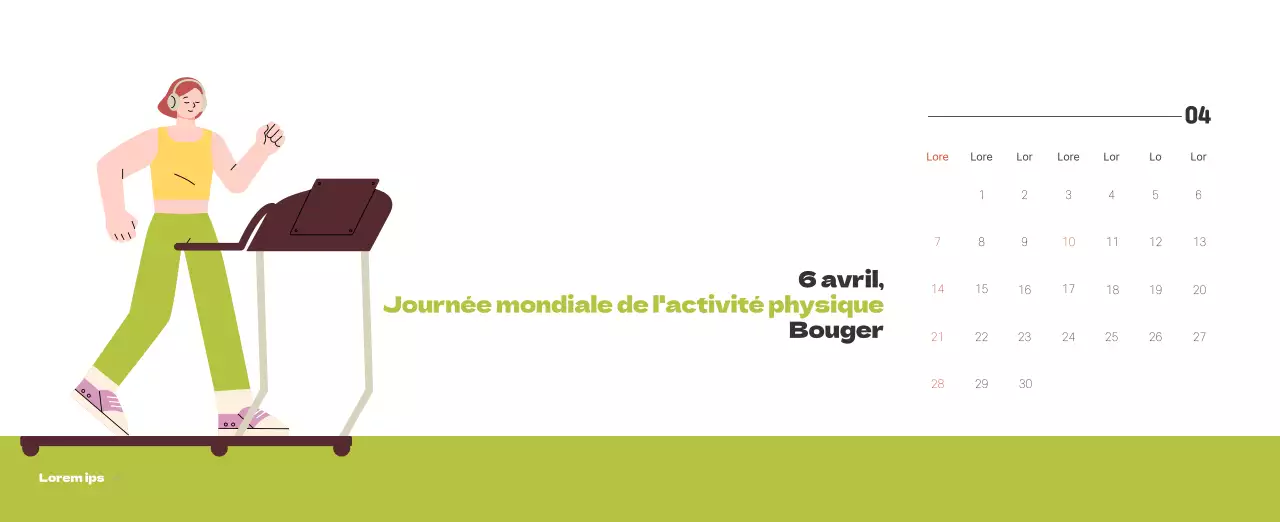 Un hôpital festif avec des illustrations sur le thème de la santé et de la famille et des accents colorés.