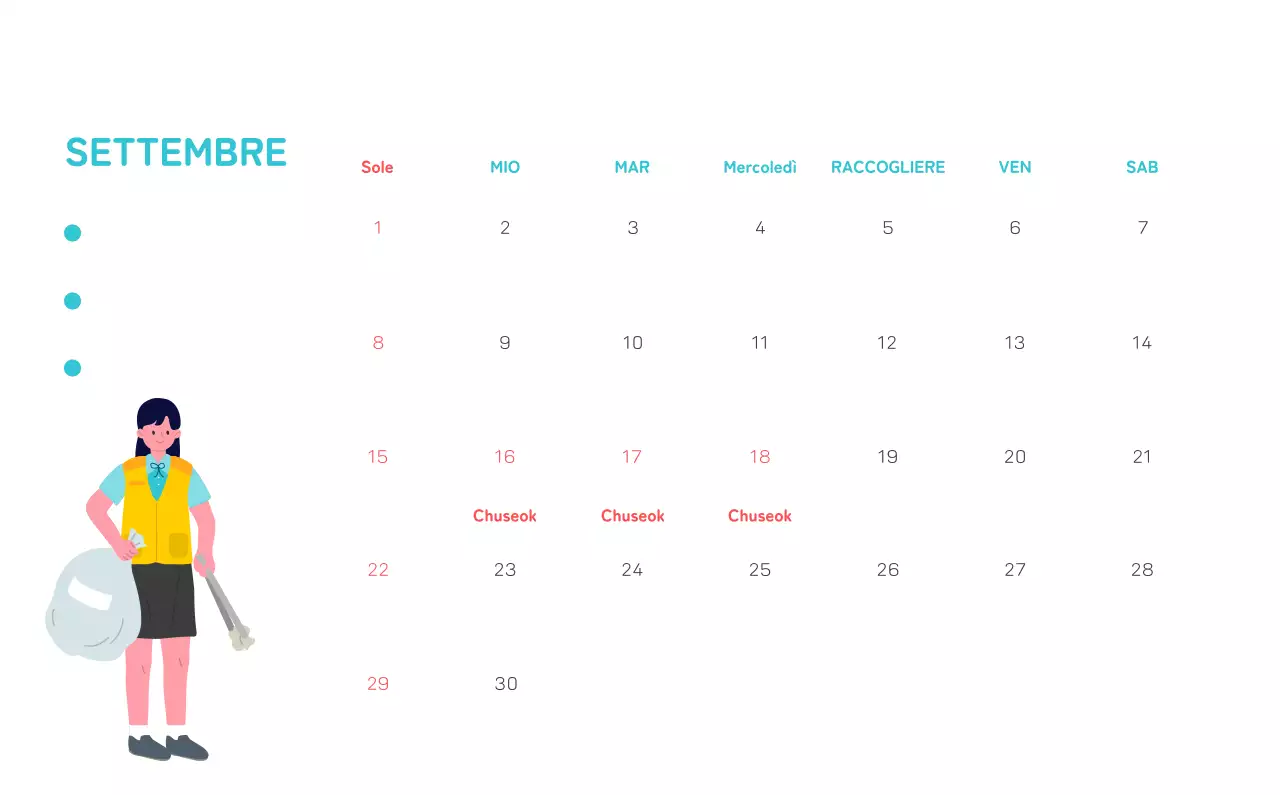 Celebrazione delle festività natalizie con illustrazioni colorate di persone e del pianeta.