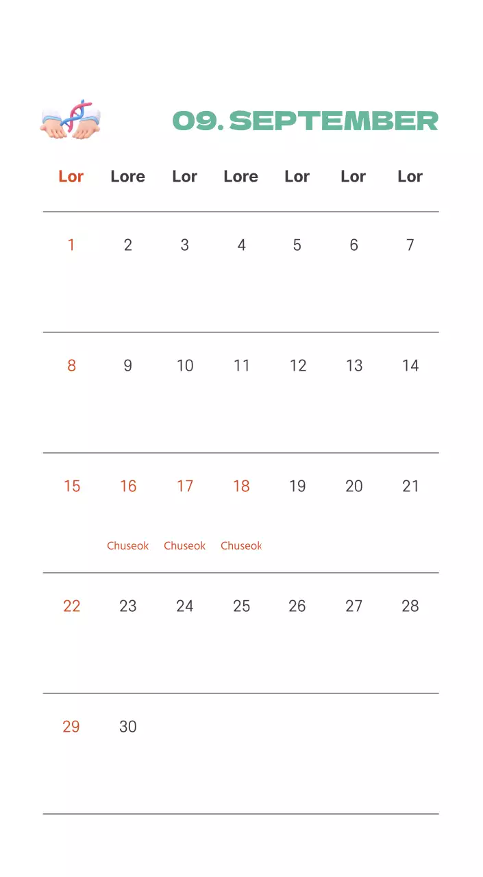 Ein festliches Krankenhaus mit Illustrationen zum Thema Gesundheit und Familie und farbenfrohen Akzenten