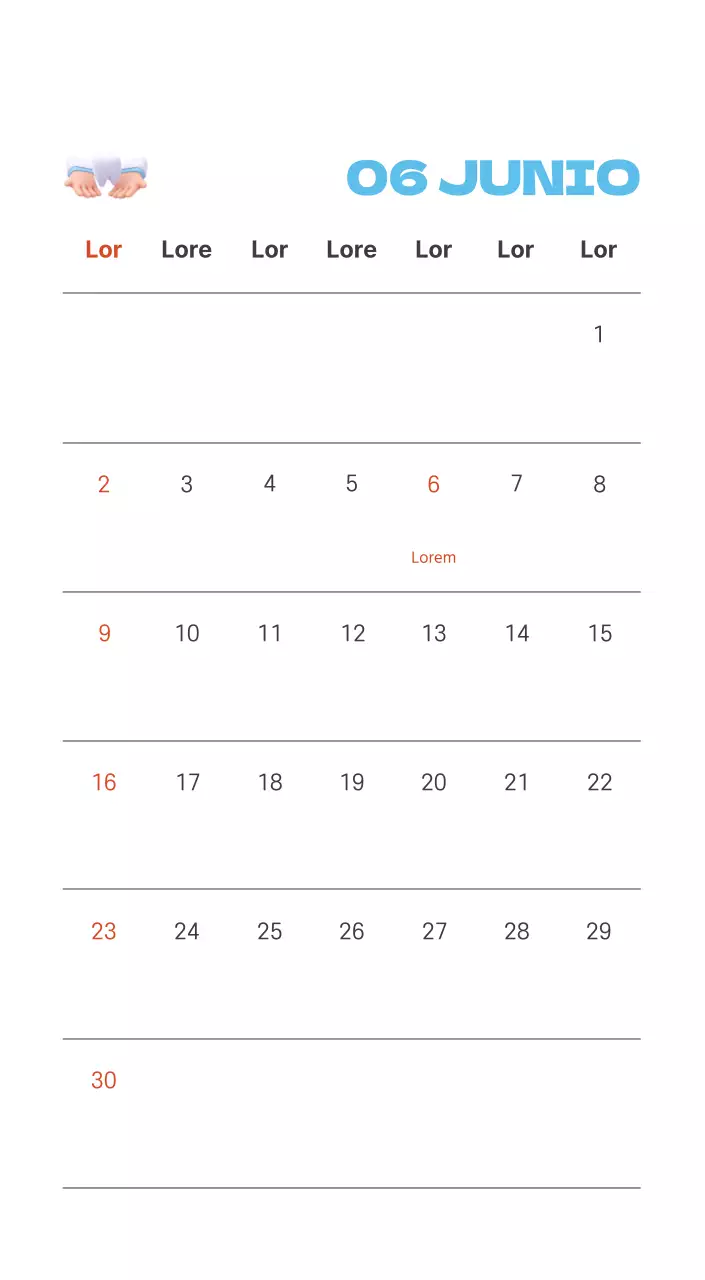 Un hospital festivo con ilustraciones de temática sanitaria y familiar y acentos de color