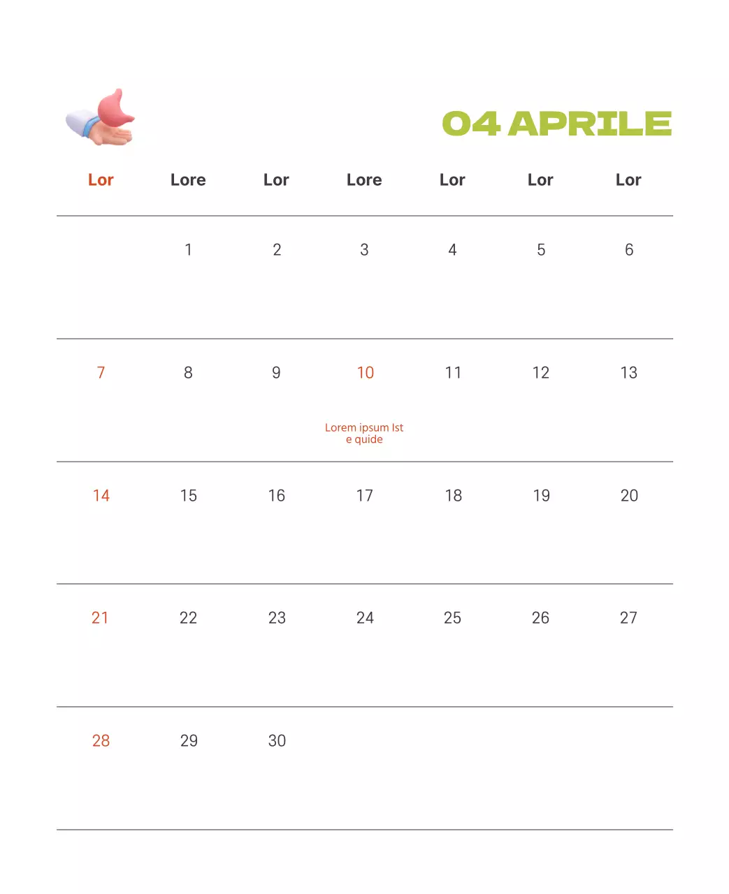 Un ospedale festivo con illustrazioni a tema salute e famiglia e accenti colorati