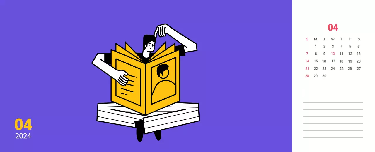 Ilustración de líneas limpias sobre fondo morado