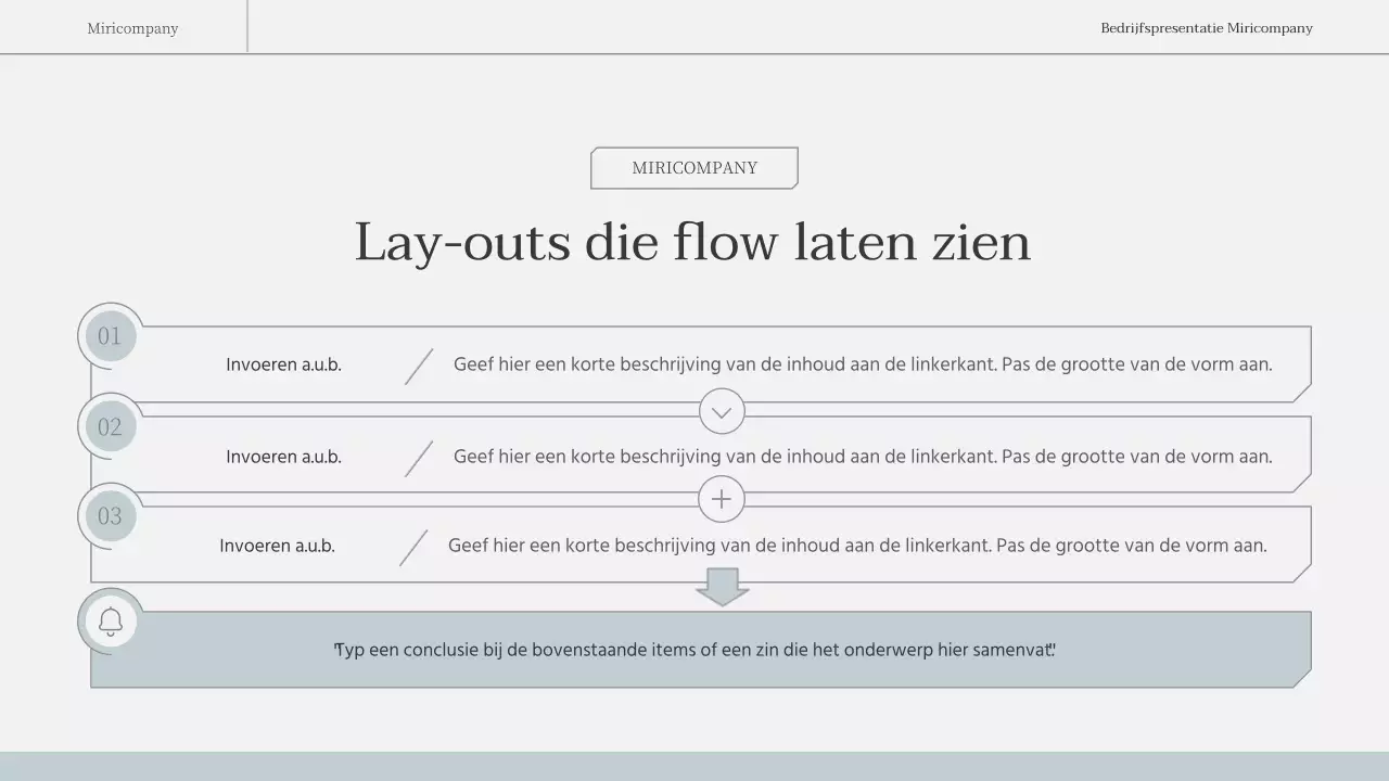 Een eenvoudig, emotioneel zakelijk rapport in lichtblauw en wit