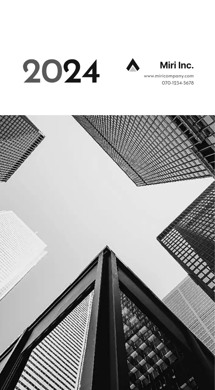 Un sencillo calendario corporativo en gris