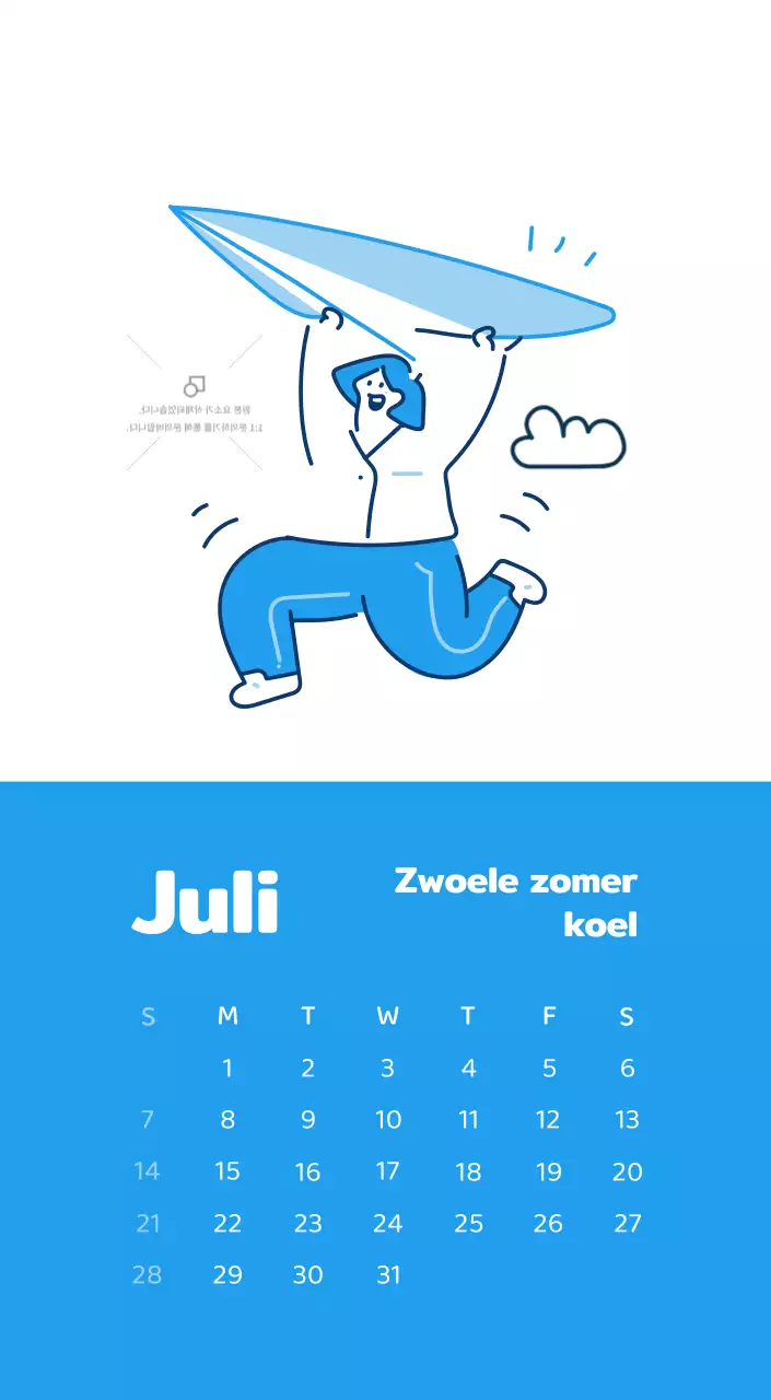 Een kalender met kleurrijke en emotionele illustraties