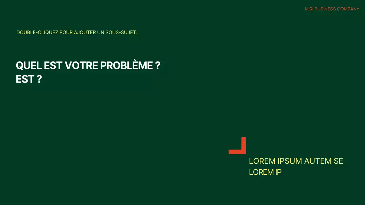 Ordre du jour simple en orange et vert