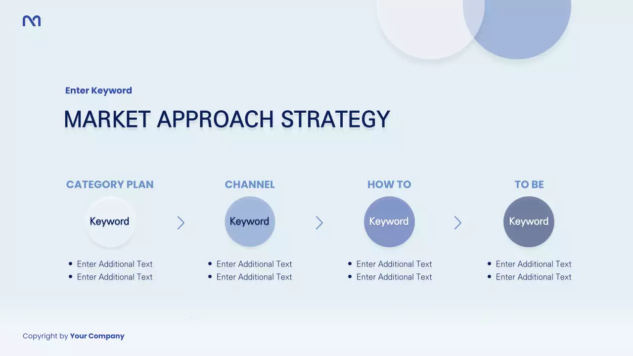 파랑과 남색의 심플한 시장조사 보고서