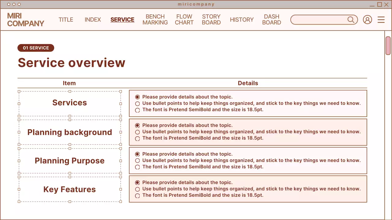 Brown Minimal Webpage Planner Presentation