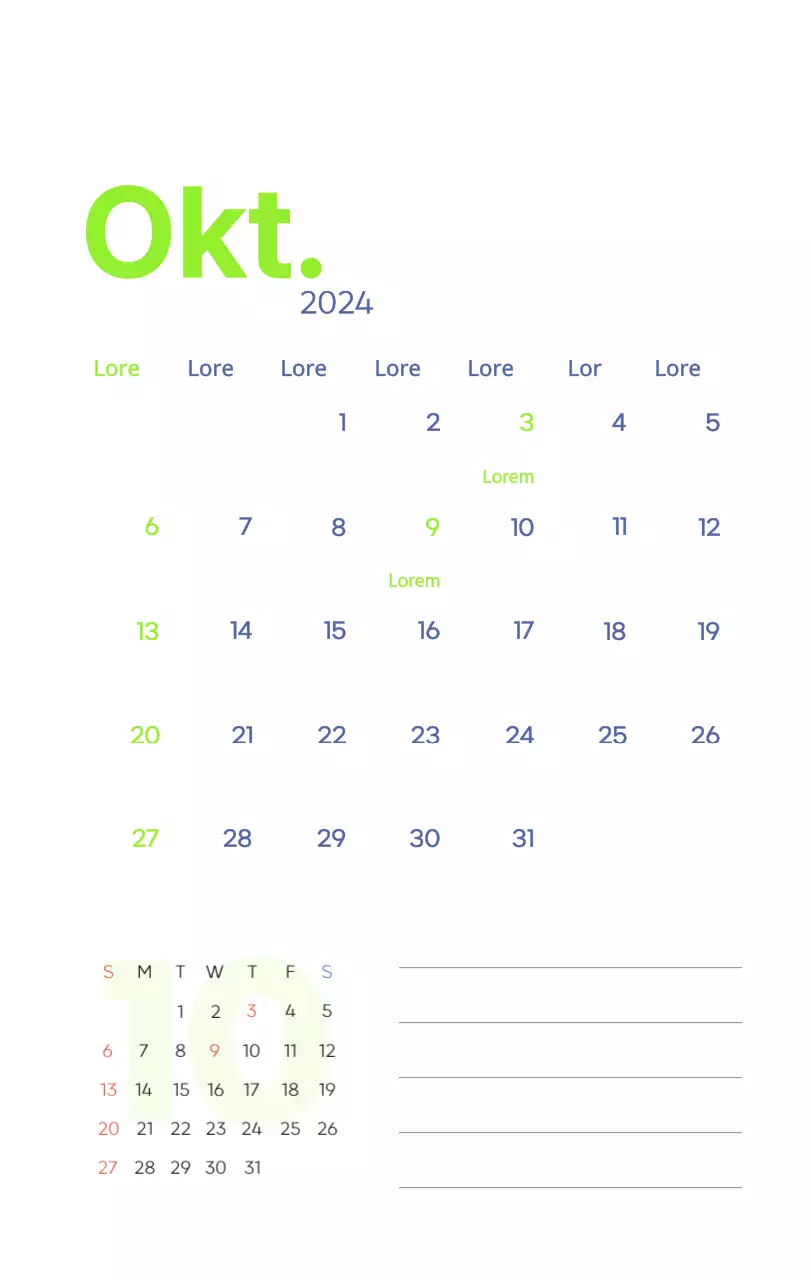 Werkkalender met prachtige illustraties