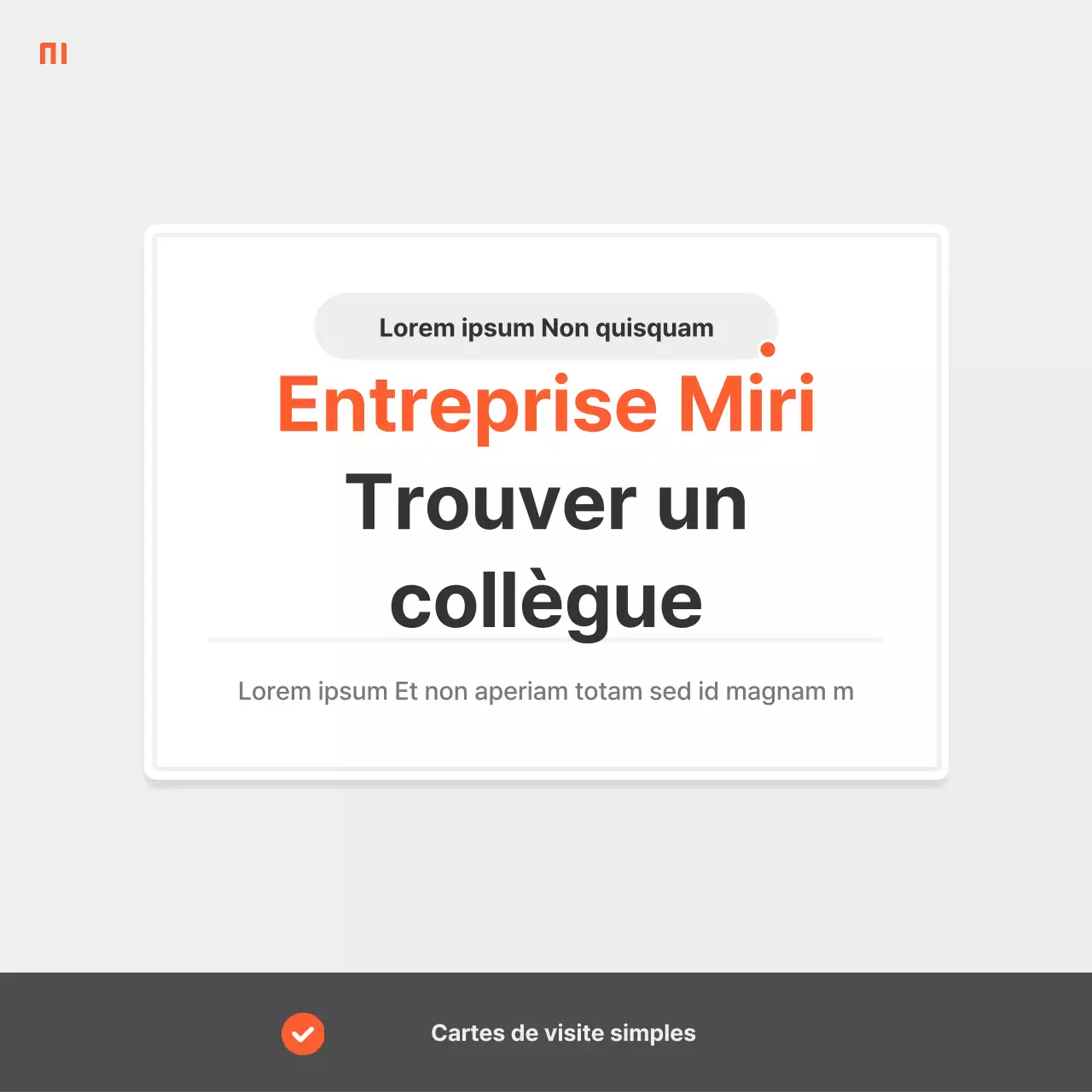 Une simple annonce d'emploi d'entreprise en rouge et gris