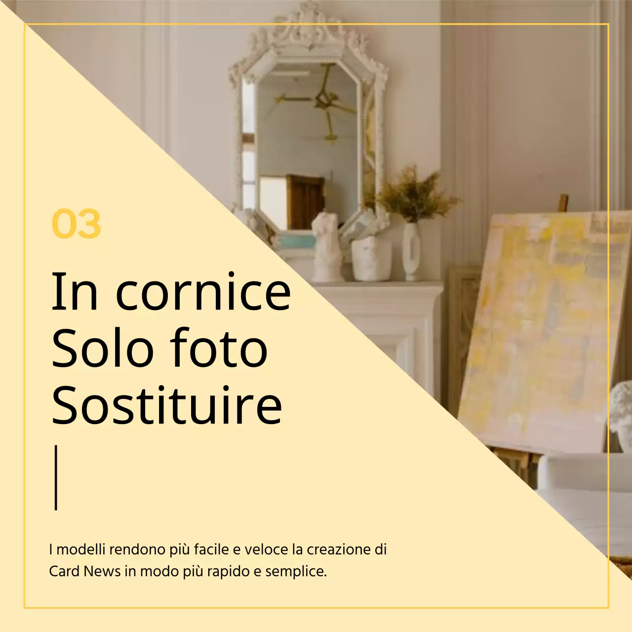 Materiale didattico minimalista con sfondo fotografico nero e beige