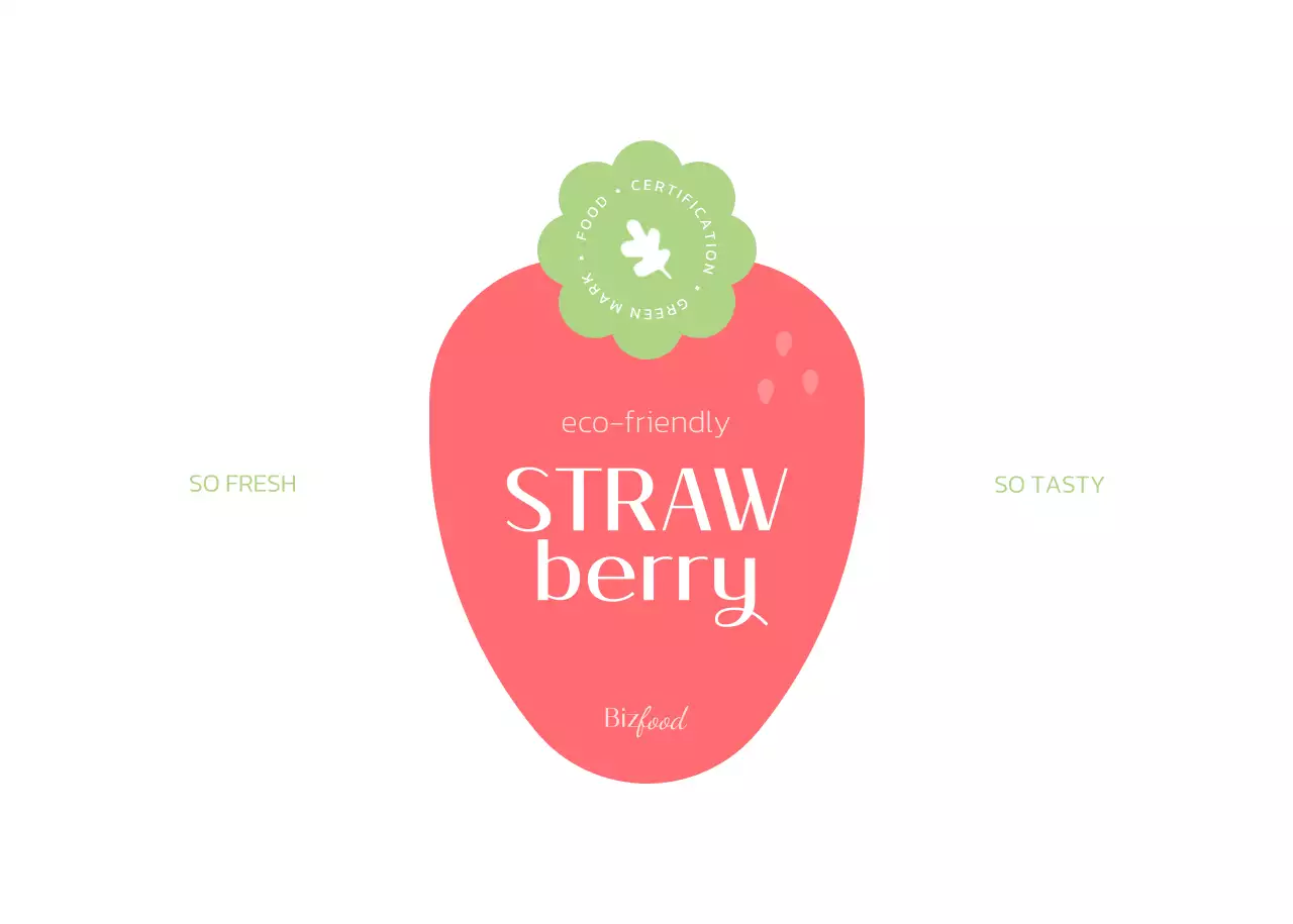 파스텔톤의 아기자기한 딸기 포도 패키지 라벨 디자인