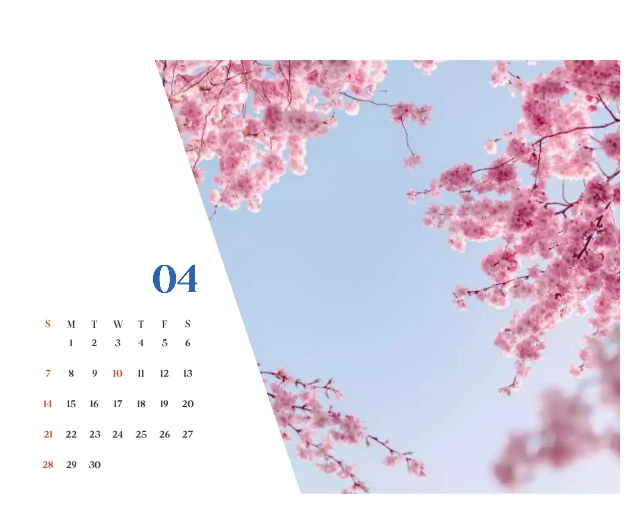 Calendrier hospitalier avec photos de paysages saisonniers