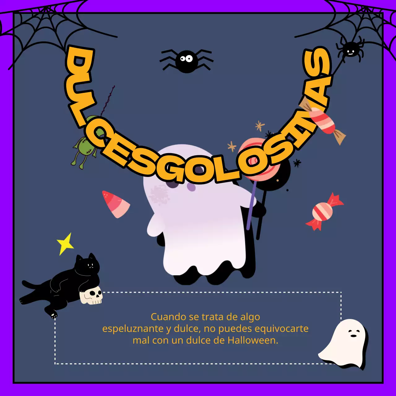 Promueve fantásticas ideas de decoración de Halloween en morado y naranja