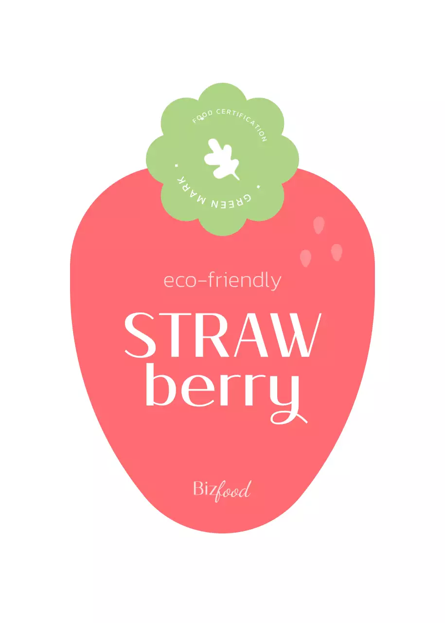 Mendesain label kemasan anggur stroberi yang pastel dan cantik