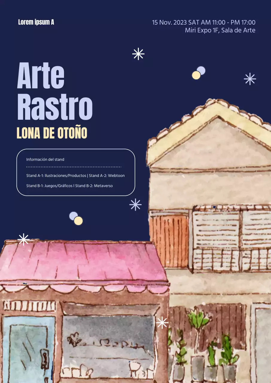 Promocione su mercadillo de otoño con un concepto emocional