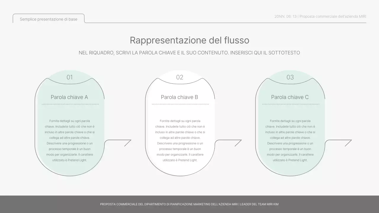 Semplice rapporto di base in azzurro e verde chiaro