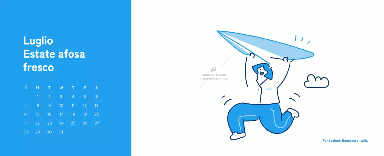 Un calendario con illustrazioni colorate ed emozionali