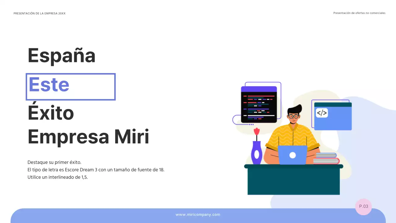 Una propuesta de licitación sencilla y exitosa en azul