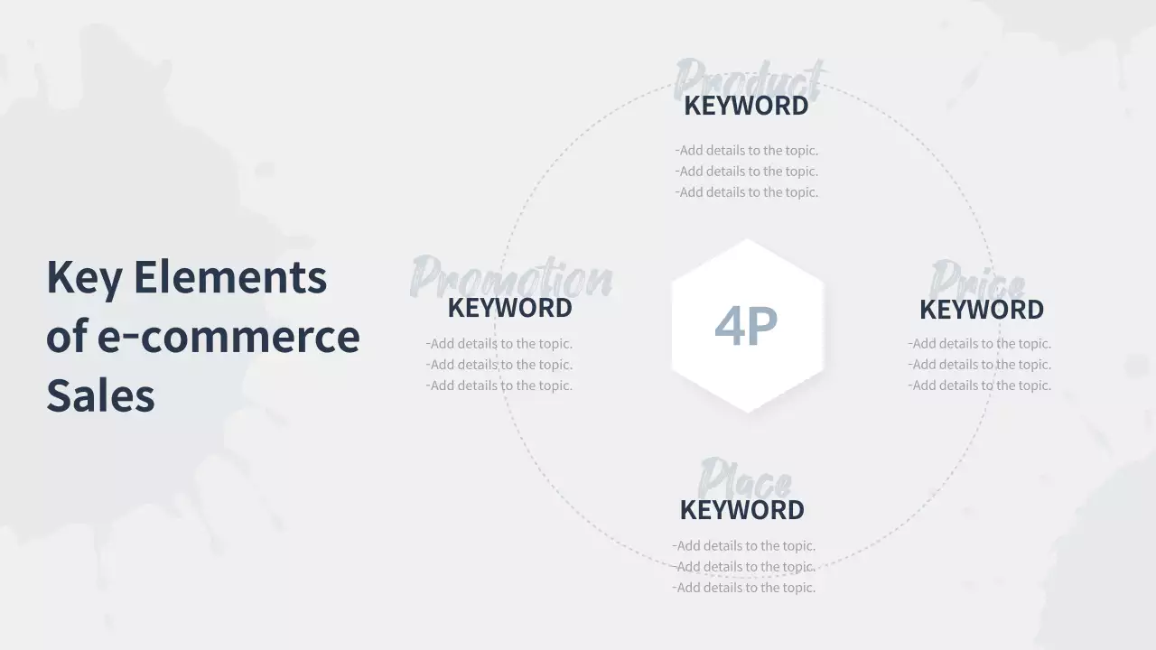 Navy Professional E-Commerce Report Presentation