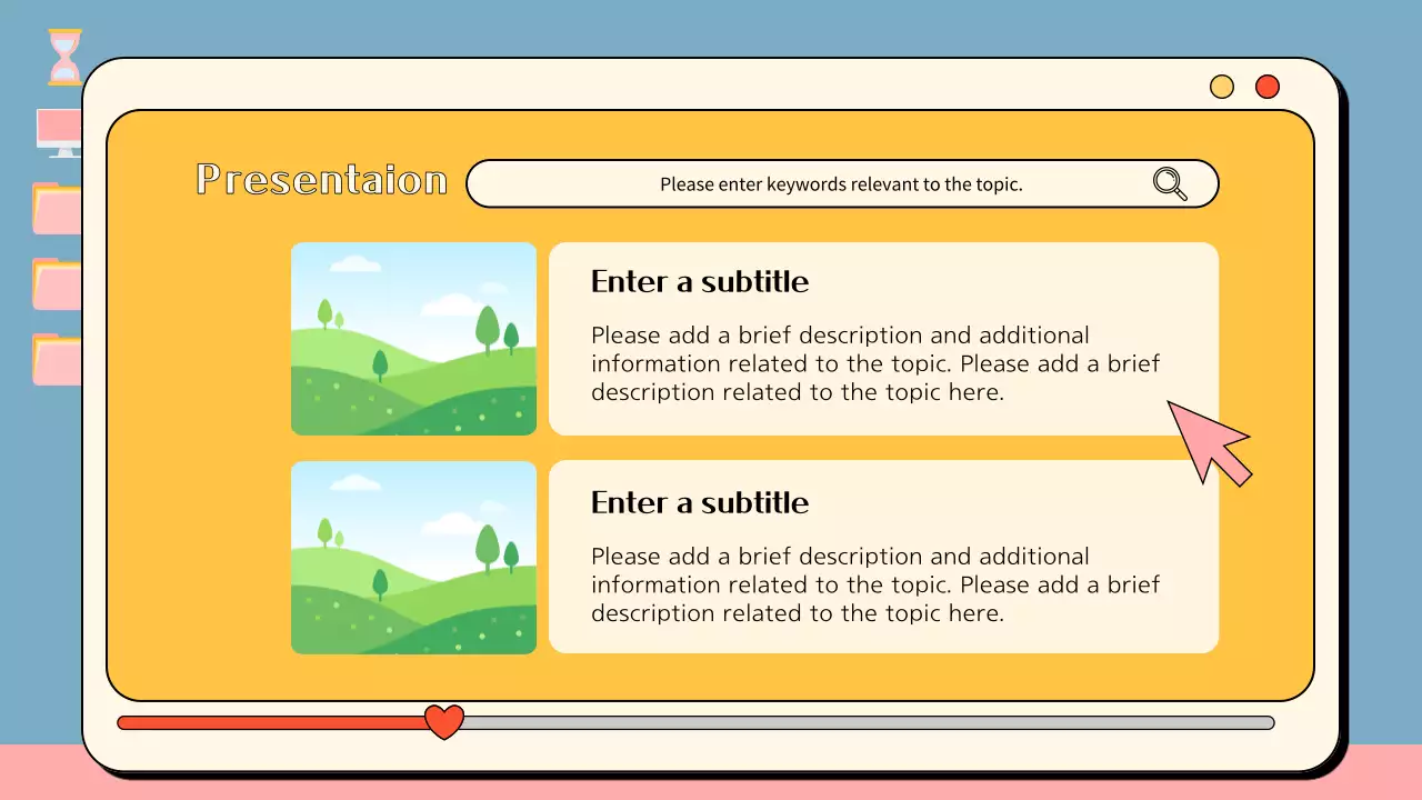 옐로우 레트로 가이드 프리젠테이션