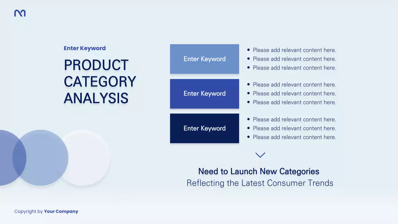 파랑과 남색의 심플한 시장조사 보고서
