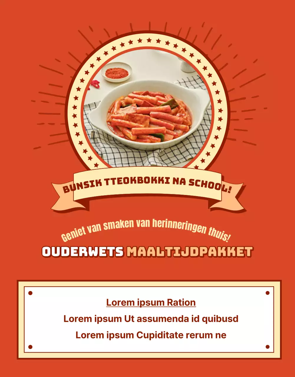 Bevorder een rode, retro look