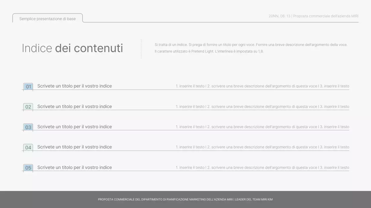 Semplice rapporto di base in azzurro e verde chiaro