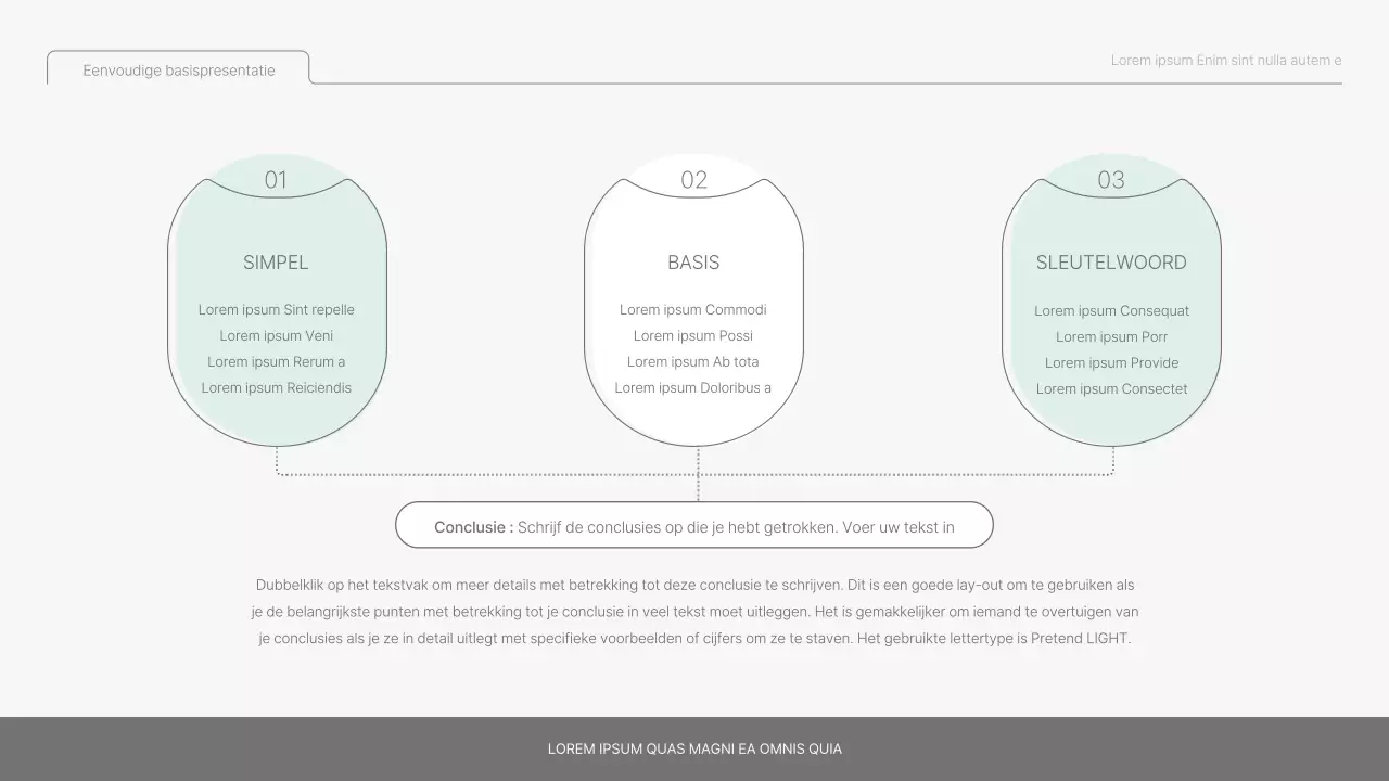 Eenvoudig basisrapport in lichtblauw en lichtgroen