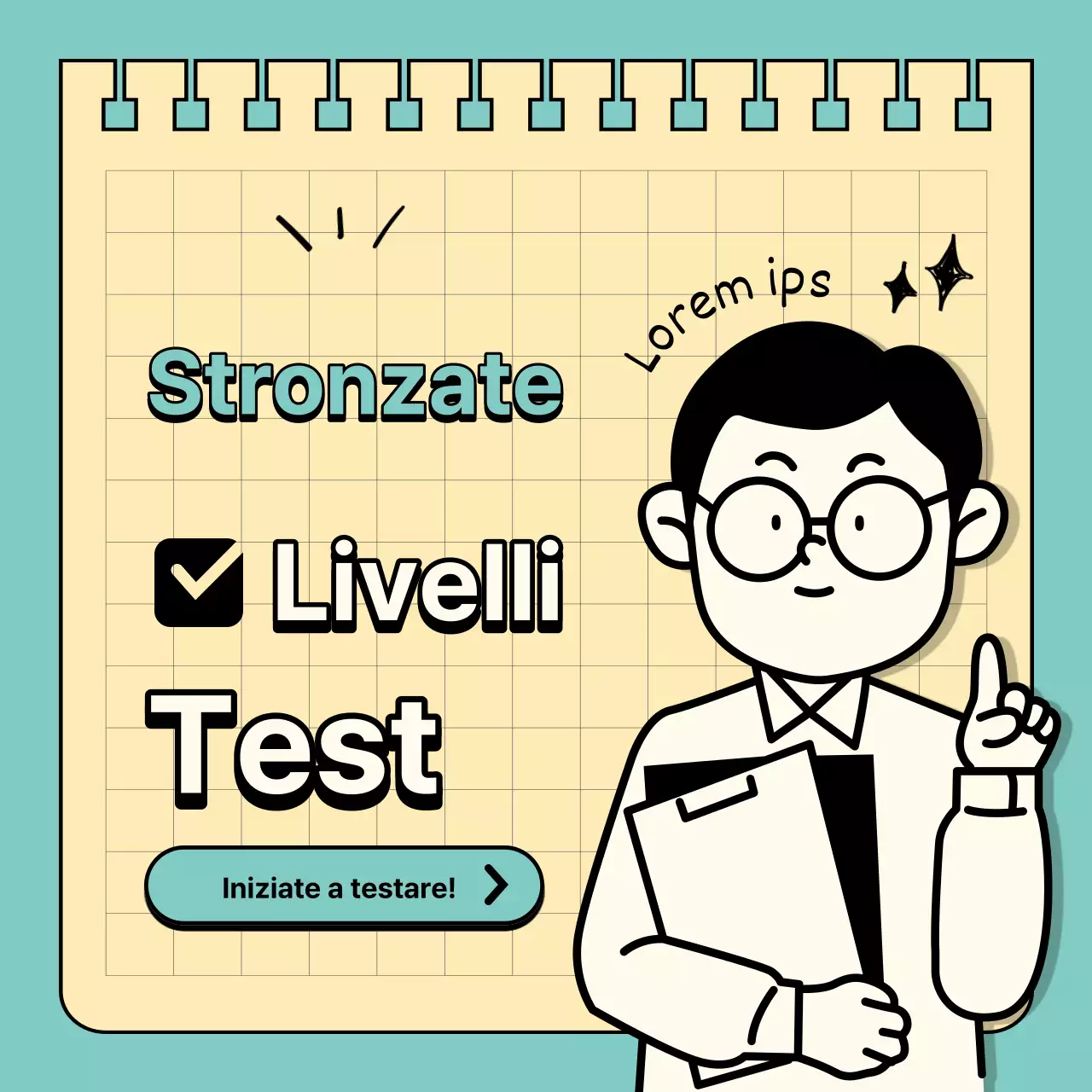 Un semplice test di livello goofy in menta e giallo @simplegoofy