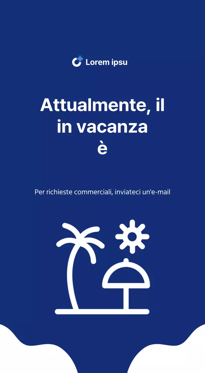 Calendario semplice con illustrazioni pulite in blu