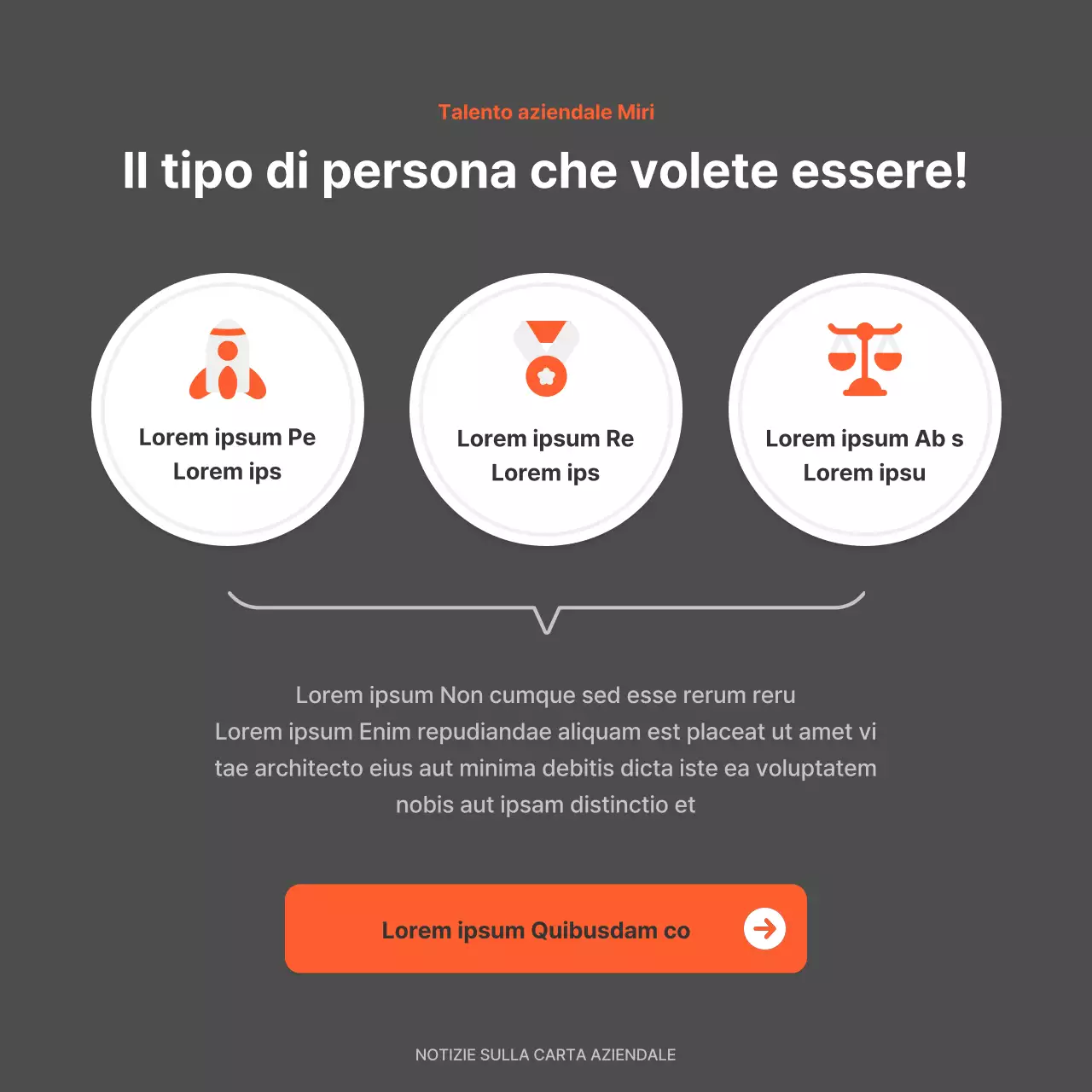 Un semplice annuncio di lavoro aziendale in rosso e grigio