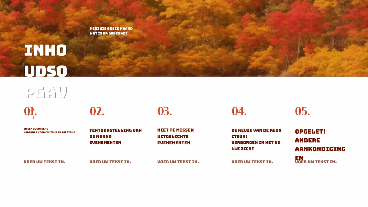 Promoot een eenvoudige nieuwsbrief over lokaal toerisme met oranje accenten