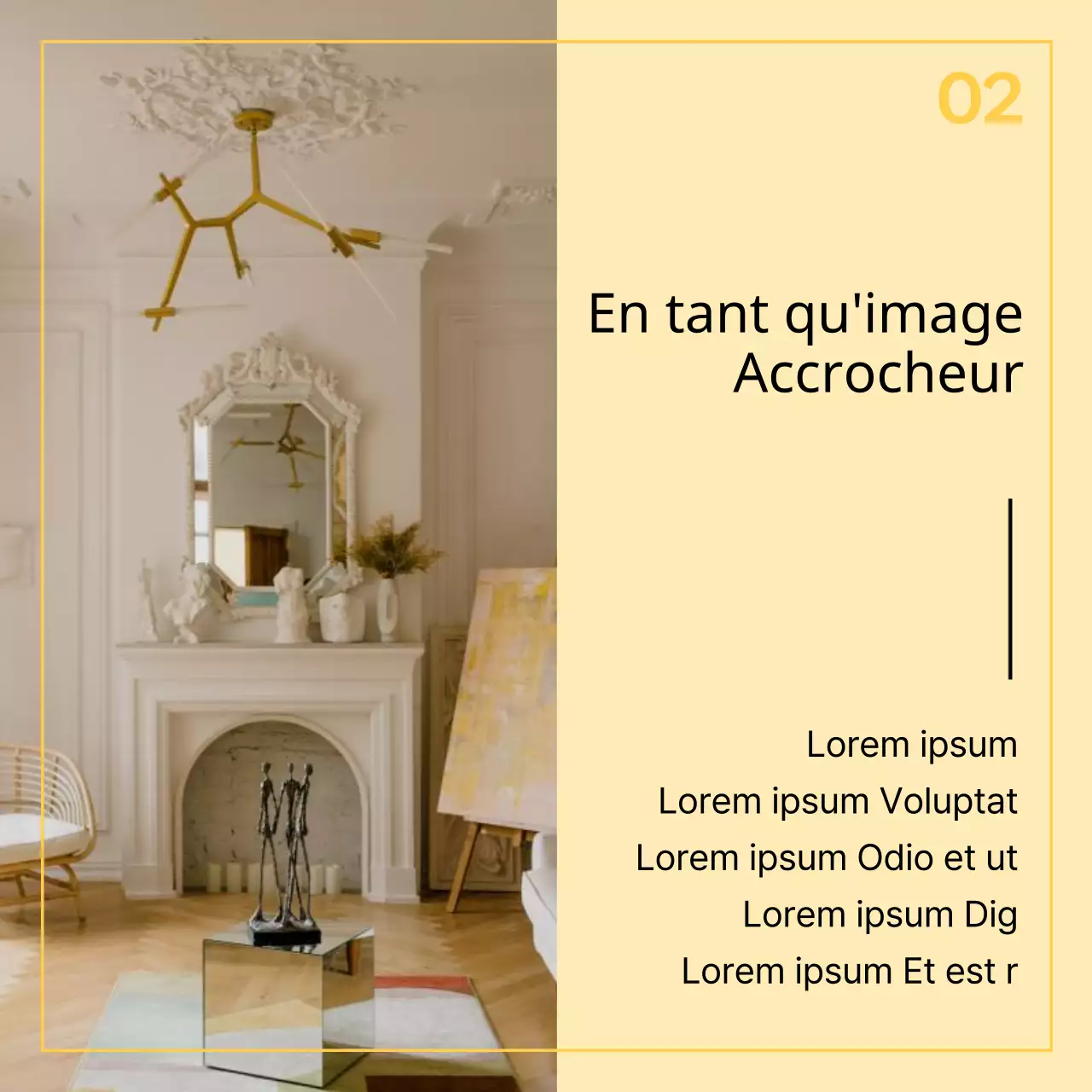 Matériel de formation avec fond photographique minimaliste noir et beige