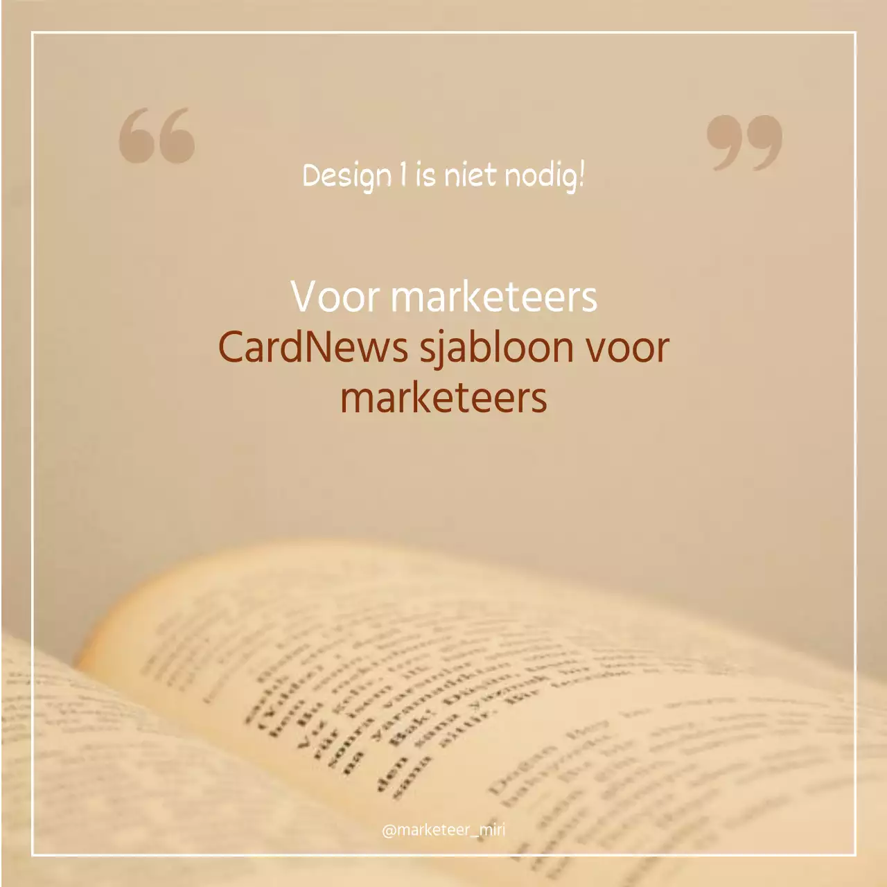 Een handleiding voor het ontwerpen van een warme en eenvoudige marketingsjabloon in bruin en wit