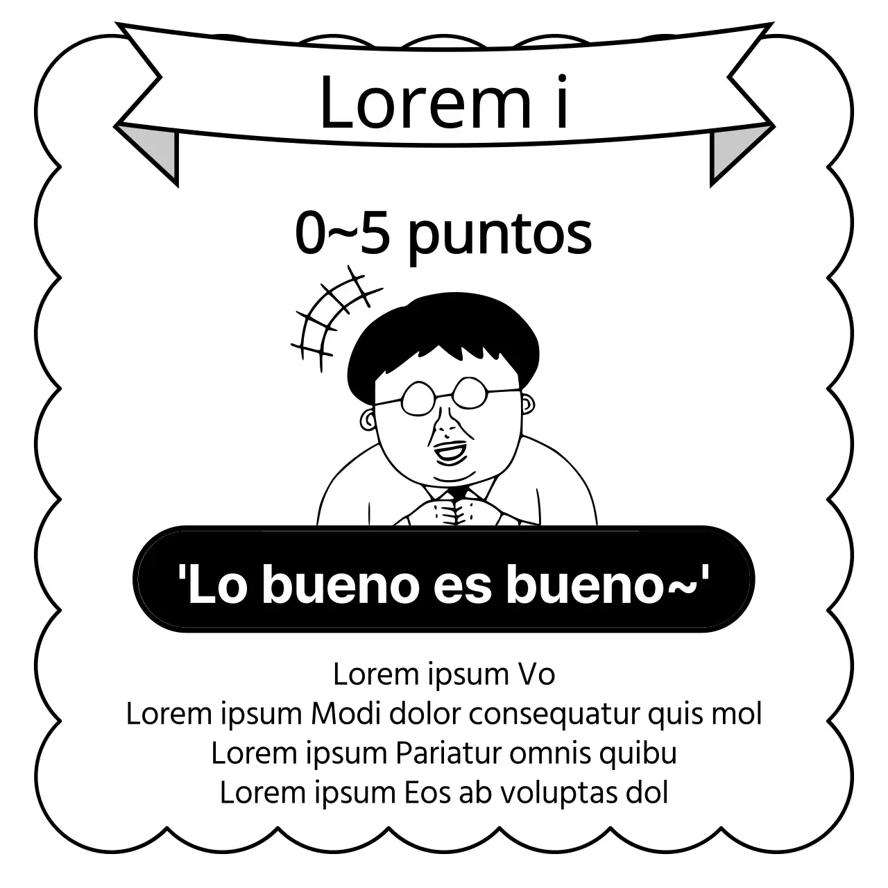 Anuncios de prueba en blanco y negro, enfermizos