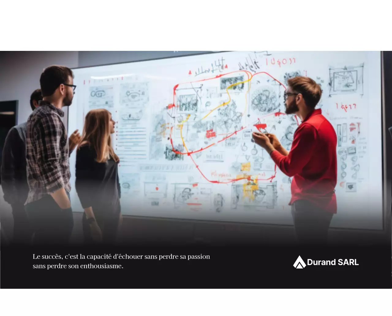 Un calendrier d'entreprise simple en gris