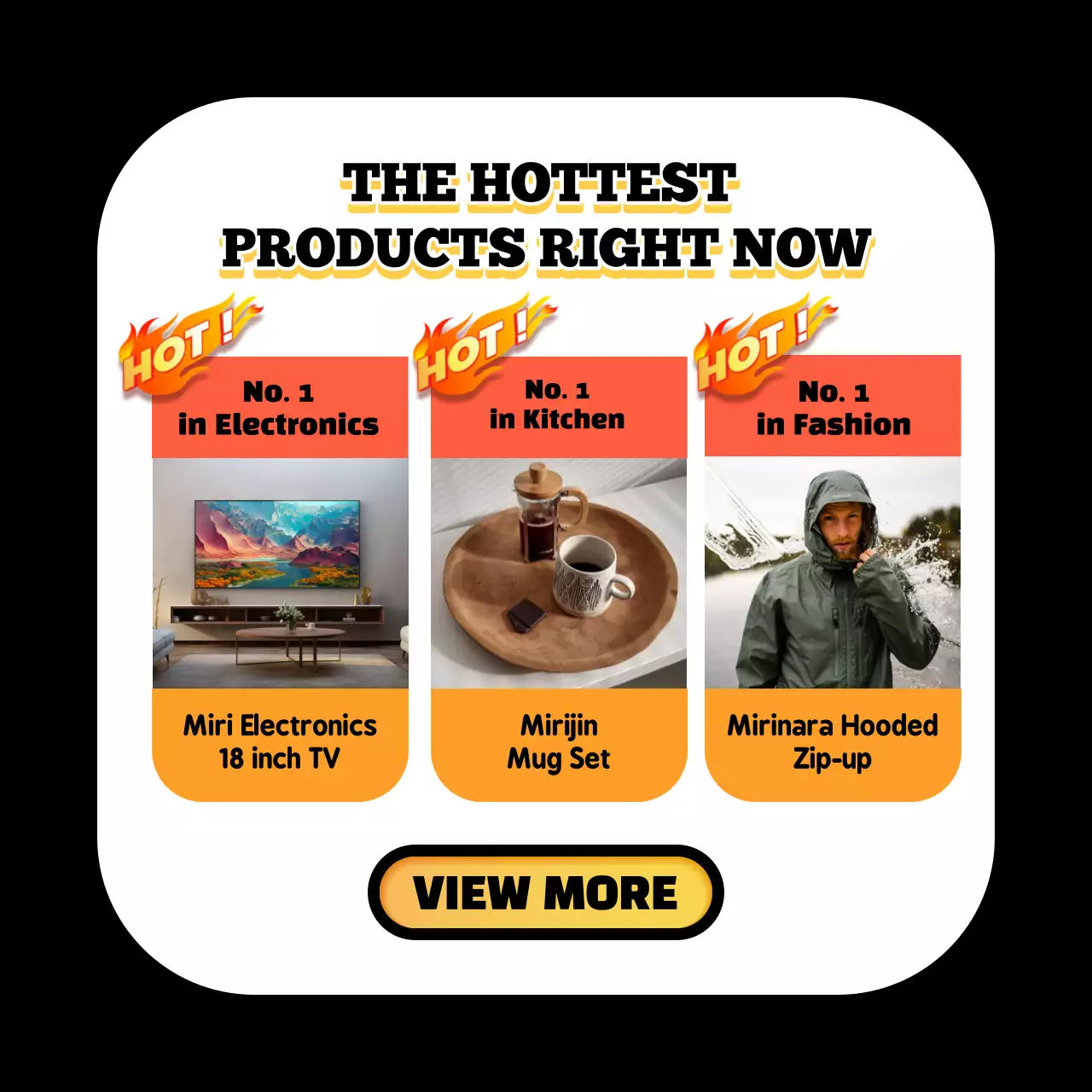 Yellow Trendy Shopping Promotion Social Media Post