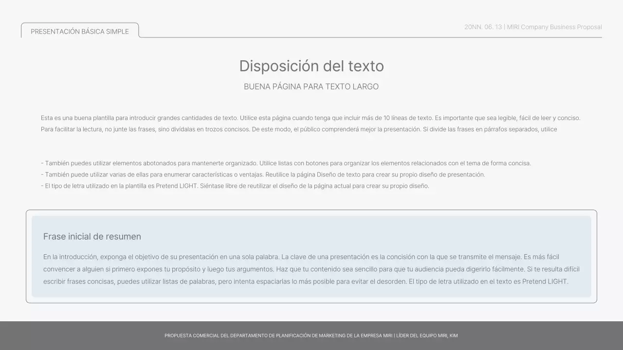 Informe básico sencillo en azul claro y verde claro