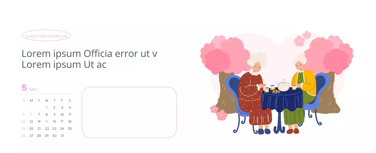 Arbeitskalender mit schönen Illustrationen