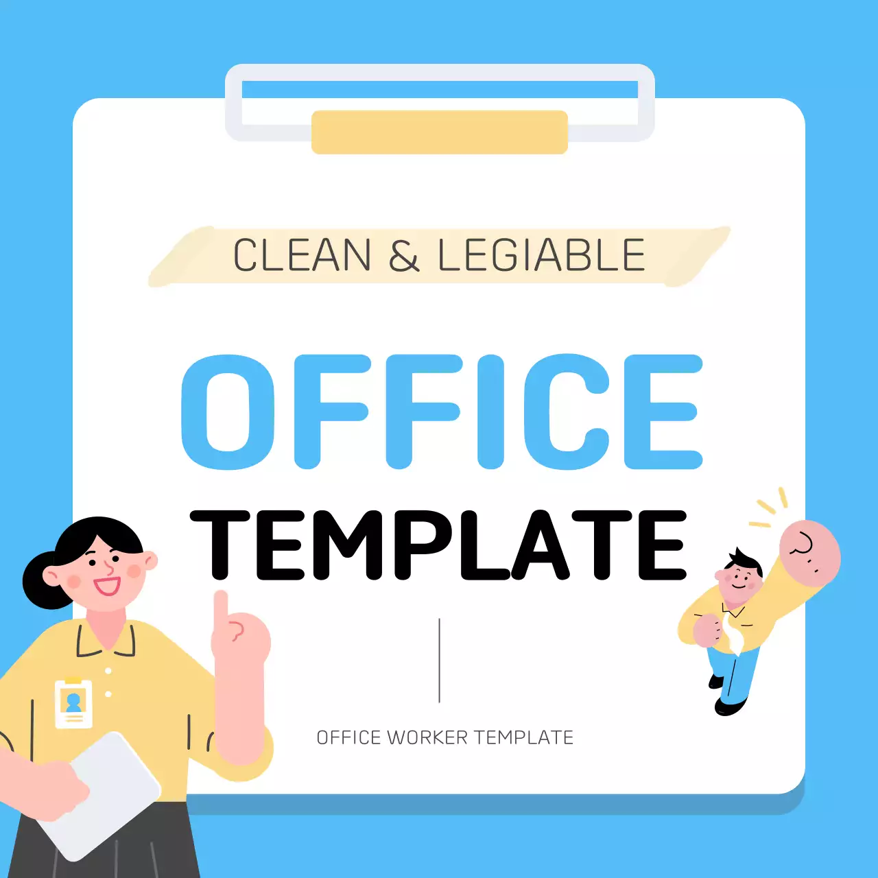 파랑의 심플한 클립보드 형식의 사내 내부 교육자료