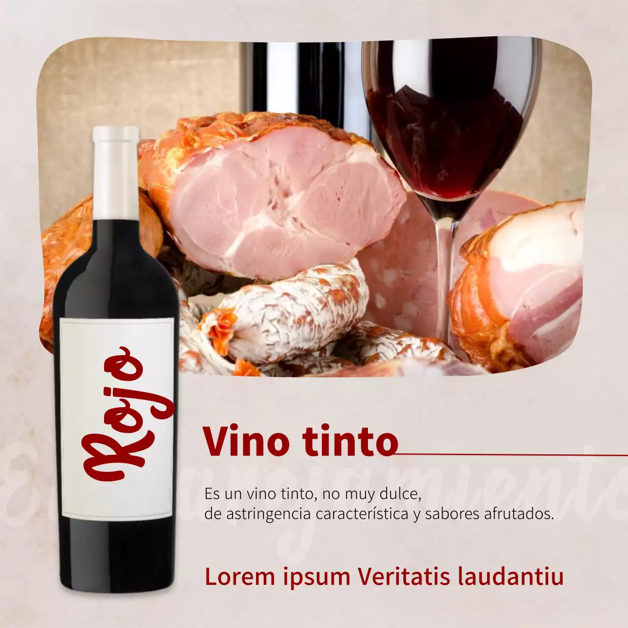 Promover una sencilla tienda de vinos en beige