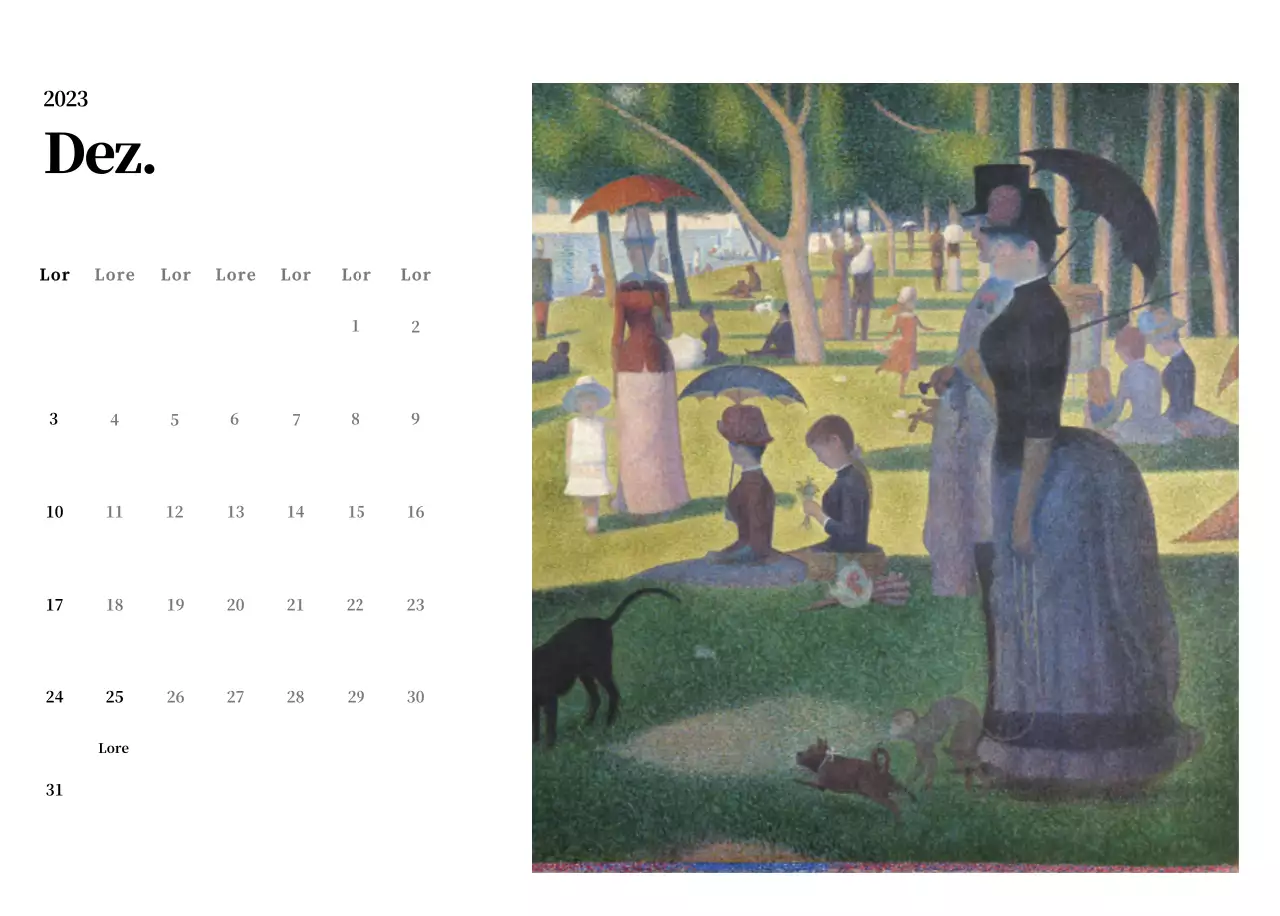 Ein schlichtes, klassisches Meisterwerk in Schwarz und Grau