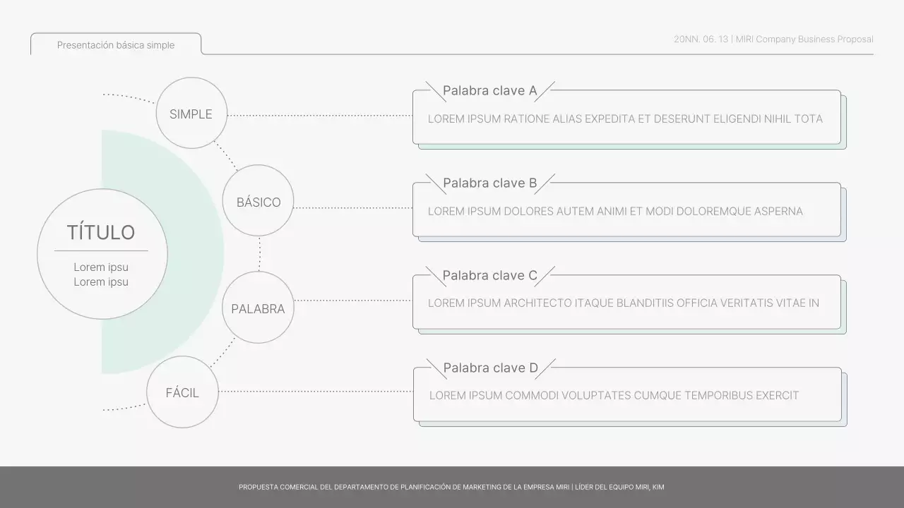 Informe básico sencillo en azul claro y verde claro