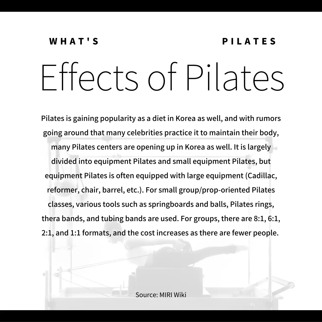 Black Minimal Pilates Guide Instagram Carousel