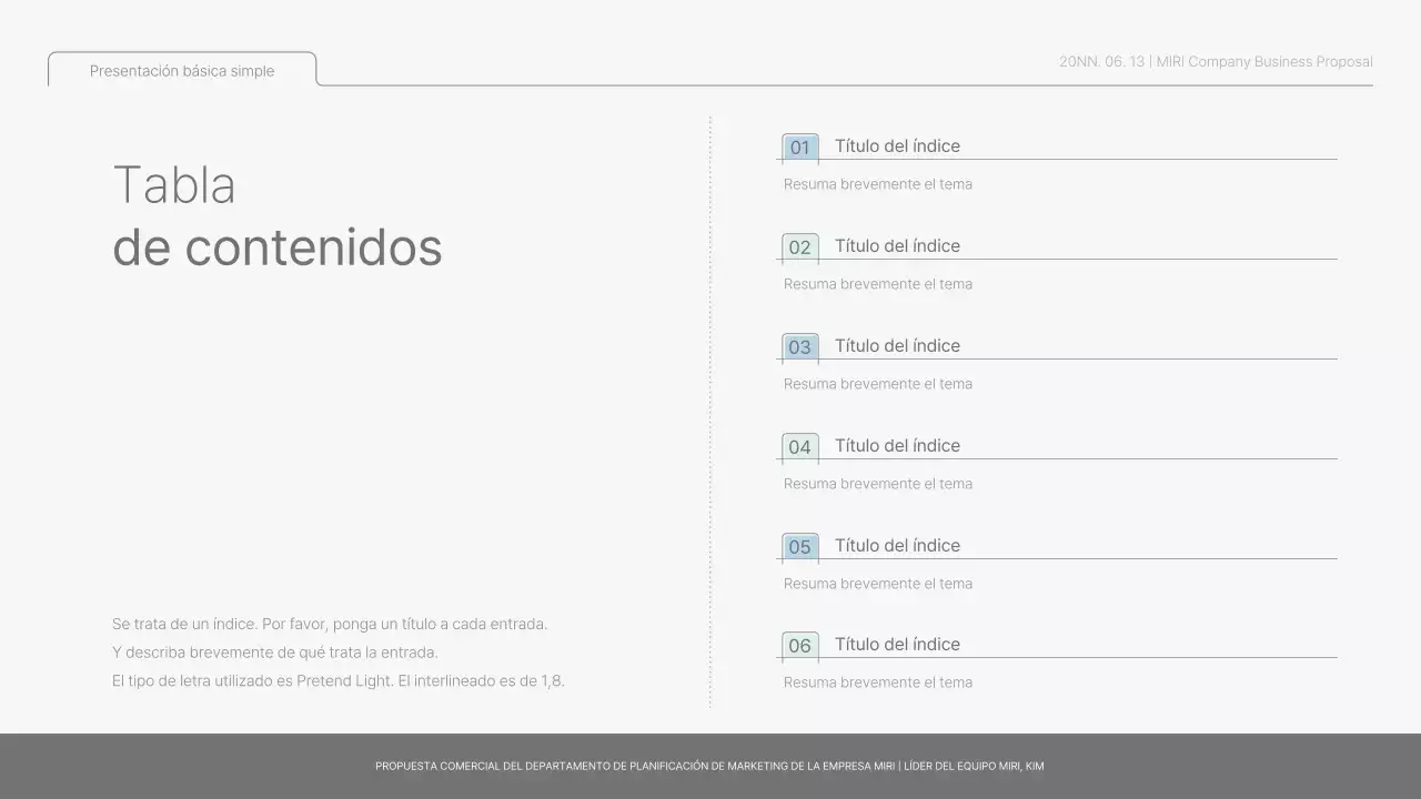 Informe básico sencillo en azul claro y verde claro