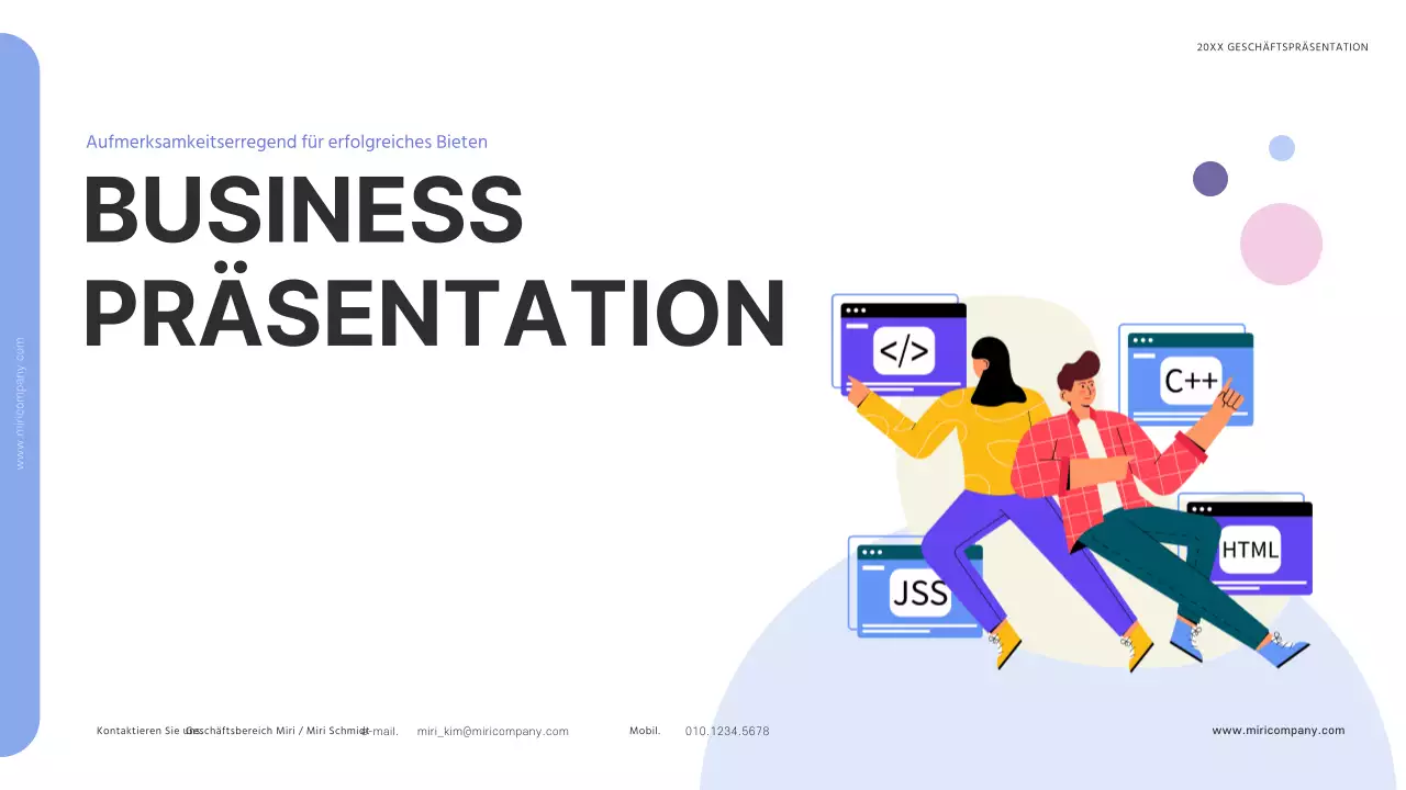 Ein einfaches, erfolgreiches Angebot in Blau